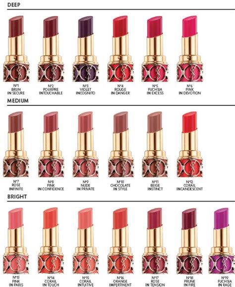 ysl dupe lipstick|ysl lipstick color chart.